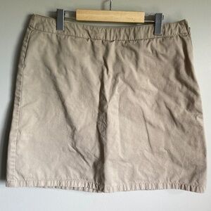 Lands' End Women's Tan Khaki Skort Size 14 Mini
